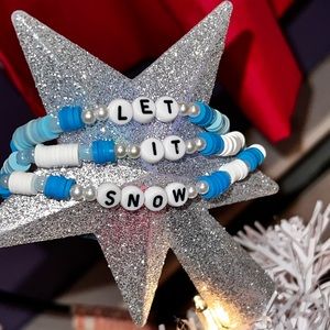 Clay bead bracelet set